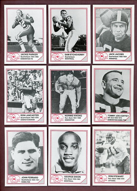 1983 Jogo CFL HOF Series B Football Complete Set EX-MT/NR-MT 526613
