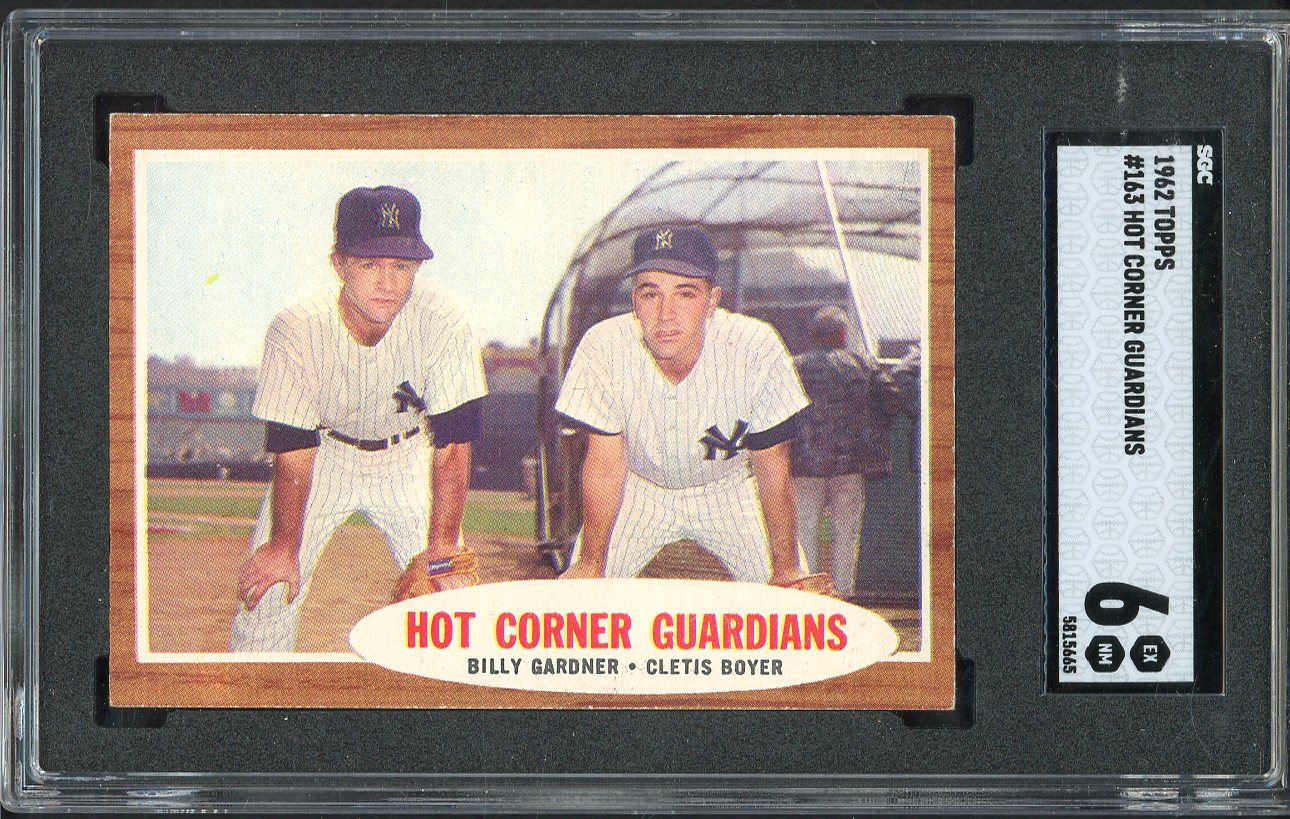 1962 Topps Baseball #163 Clete Boyer Billy Gardner SGC 6 EX-MT 526647