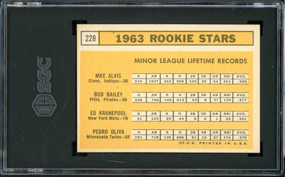 1963 Topps Baseball #228 Tony Oliva Twins SGC 4 VG-EX 526669