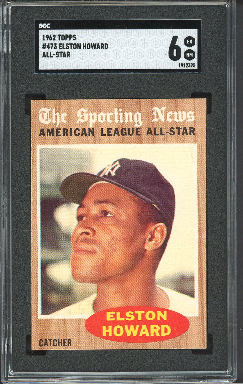 1962 Topps Baseball #473 Elston Howard A.S. Yankees SGC 6 EX-MT 526684