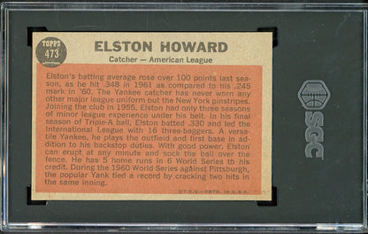 1962 Topps Baseball #473 Elston Howard A.S. Yankees SGC 6 EX-MT 526684