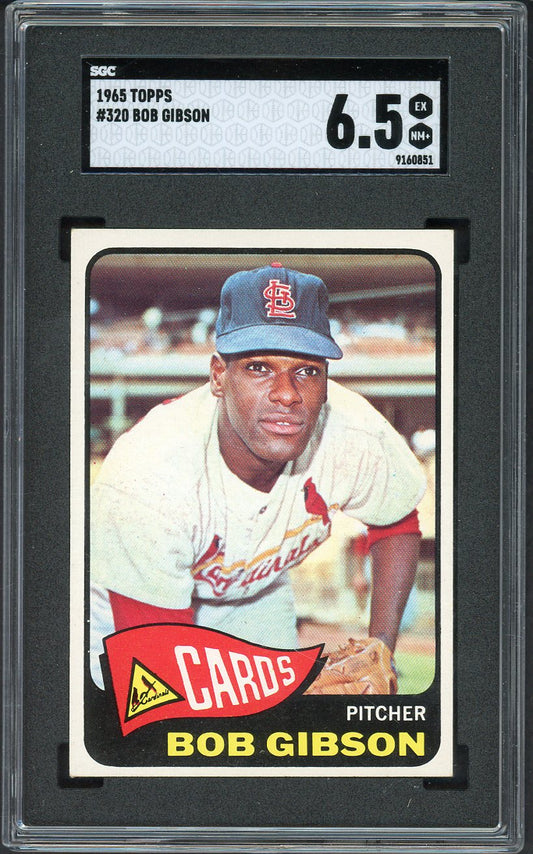 1965 Topps Baseball #320 Bob Gibson Cardinals SGC 6.5 EX-MT+ 526689