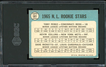 1965 Topps Baseball #581 Tony Perez Reds SGC 4.5 VG-EX+ 526692