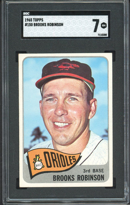 1965 Topps Baseball #150 Brooks Robinson Orioles SGC 7 NM 526696