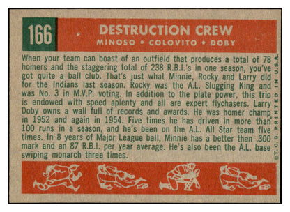 1959 Topps Baseball #166 Rocky Colavito Minnie Minoso EX-MT 527258