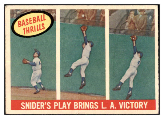 1959 Topps Baseball #468 Duke Snider IA Dodgers VG-EX 527396