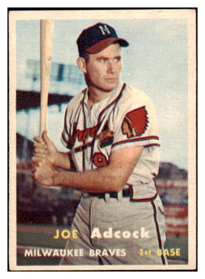 1957 Topps Baseball #117 Joe Adcock Braves EX-MT 527417