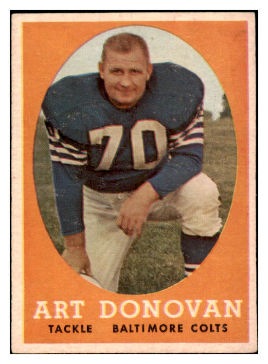1958 Topps Football #106 Art Donovan Colts VG-EX 527429