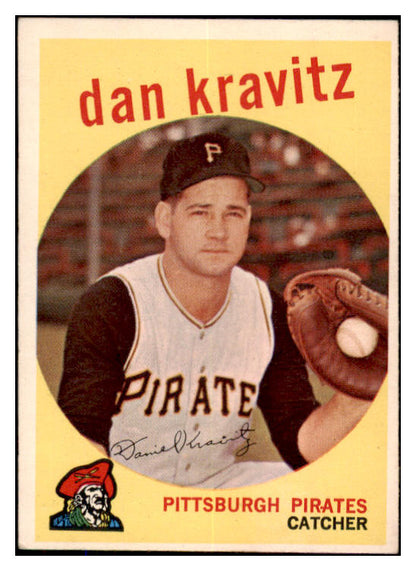 1959 Topps Baseball #536 Danny Kravitz Pirates EX-MT 527492