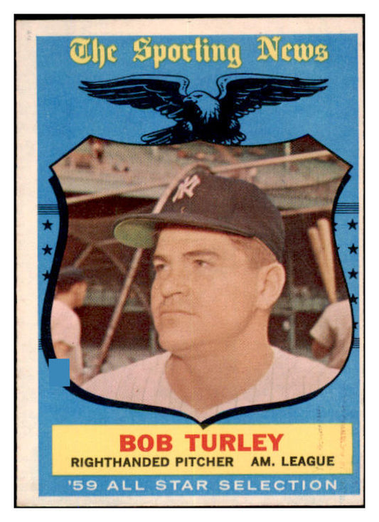 1959 Topps Baseball #570 Bob Turley A.S. Yankees VG-EX 527524