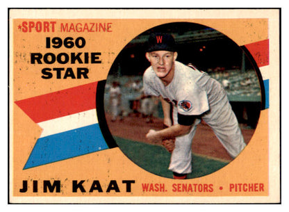 1960 Topps Baseball #136 Jim Kaat Senators EX+/EX-MT 527574