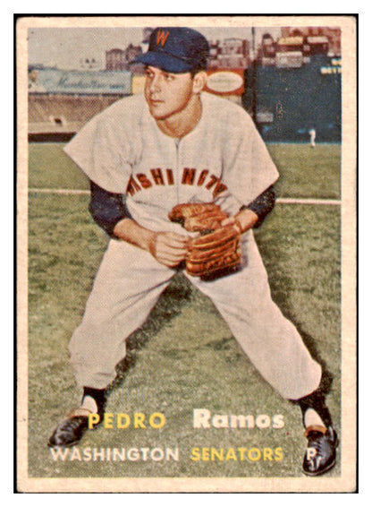 1957 Topps Baseball #326 Pedro Ramos Senators EX 527646