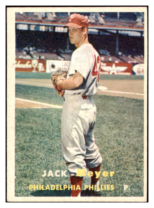 1957 Topps Baseball #162 Jack Meyer Phillies EX-MT 527665