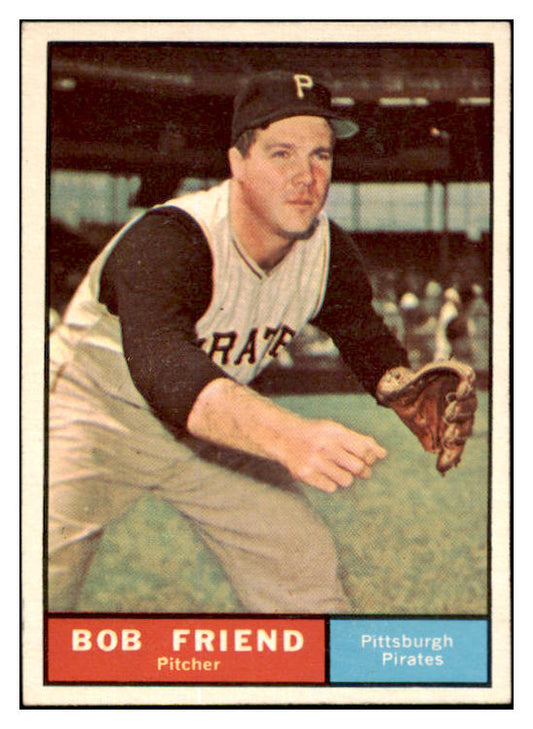 1961 Topps Baseball #270 Bob Friend Pirates EX 527743