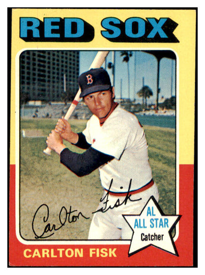 1975 Topps Baseball #080 Carlton Fisk Red Sox EX-MT 527771