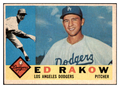 1960 Topps Baseball #551 Ed Rakow Dodgers EX 527789