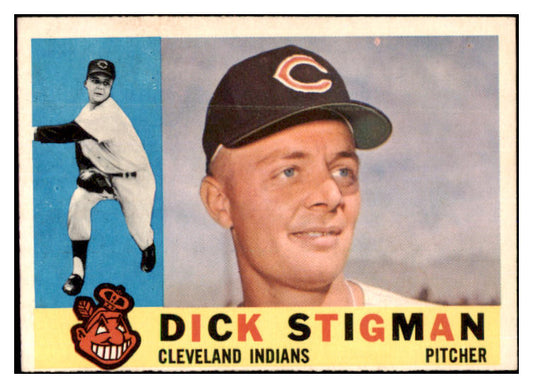 1960 Topps Baseball #507 Dick Stigman Indians EX 527790