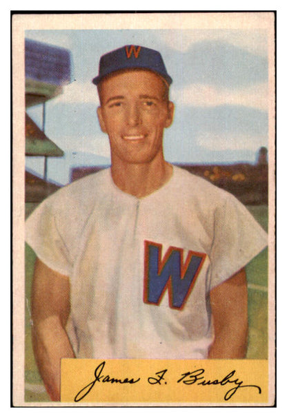 1954 Bowman Baseball #008 Jim Busby Senators EX-MT 527919