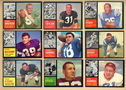 1962 Topps Football Complete Set EX+/EX-MT Tarkenton Brown 527958
