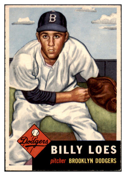 1953 Topps Baseball #174 Billy Loes Dodgers VG-EX 528083