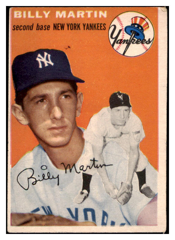 1954 Topps Baseball #013 Billy Martin Yankees VG 528107