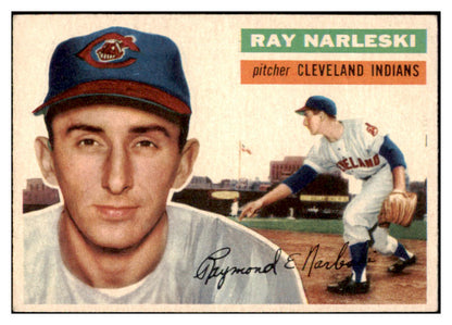 1956 Topps Baseball #133 Ray Narleski Indians EX-MT Gray 528206