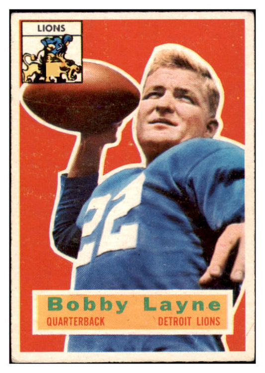 1956 Topps Football #116 Bobby Layne Lions VG-EX 528311