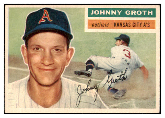 1956 Topps Baseball #279 Johnny Groth A's EX-MT 528417
