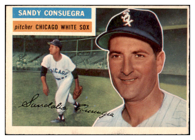 1956 Topps Baseball #265 Sandy Consuegra White Sox EX-MT 528420