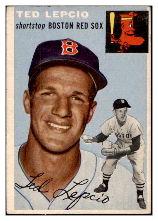1954 Topps Baseball #066 Ted Lepcio Red Sox VG-EX 528546