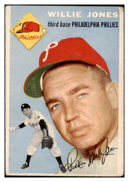 1954 Topps Baseball #041 Willie Jones Phillies VG-EX 528559