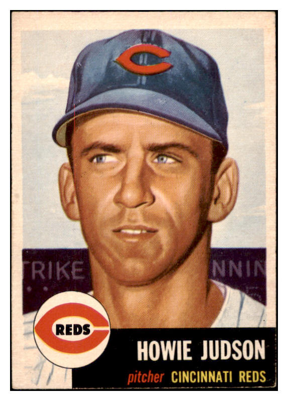 1953 Topps Baseball #012 Howie Judson Reds EX-MT 528597