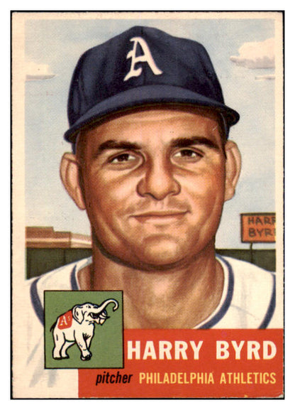 1953 Topps Baseball #131 Harry Byrd A's EX-MT 528684