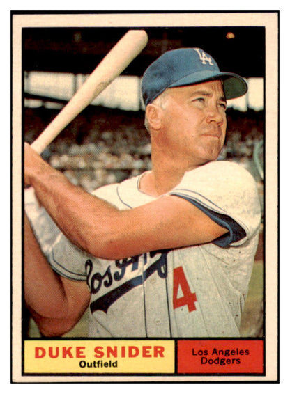 1961 Topps Baseball #443 Duke Snider Dodgers NR-MT 528930