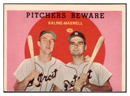 1959 Topps Baseball #034 Al Kaline Charlie Maxwell VG-EX 529075
