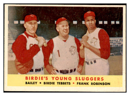 1958 Topps Baseball #386 Frank Robinson Ed Bailey EX-MT 529082