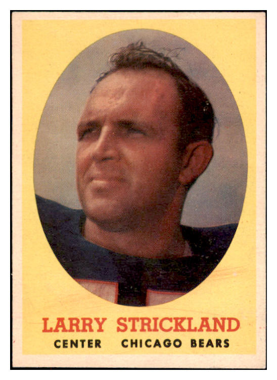 1958 Topps Football #099 Larry Strickland Bears NR-MT 529513