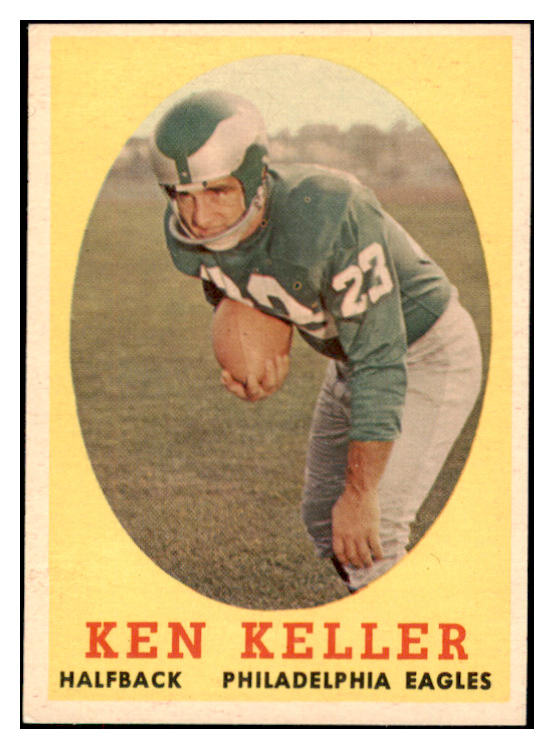 1958 Topps Football #108 Ken Keller Eagles EX-MT 529519