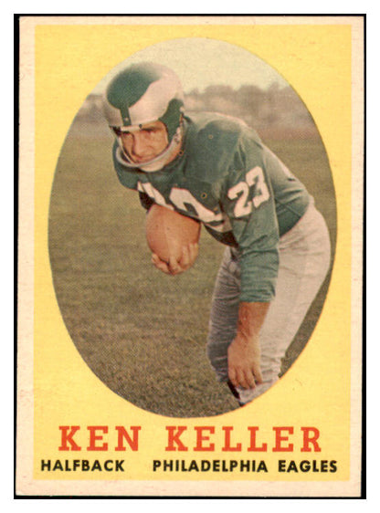 1958 Topps Football #108 Ken Keller Eagles EX-MT 529519