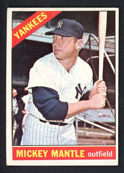 1966 Topps Baseball #050 Mickey Mantle Yankees EX 529802