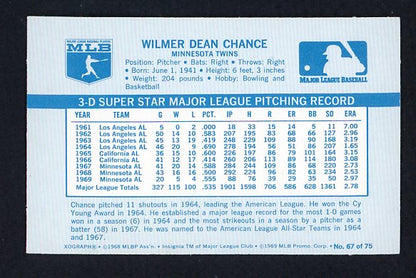1970 Kelloggs Baseball #067 Dean Chance Twins NR-MT 529972