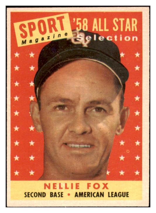 1958 Topps Baseball #479 Nellie Fox A.S. White Sox EX-MT 530202