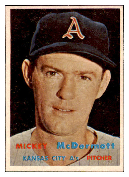 1957 Topps Baseball #318 Mickey McDermott A's EX-MT 530418