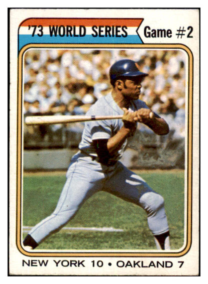 1974 Topps Baseball #473 World Series Game 2 Willie Mays VG-EX 530455