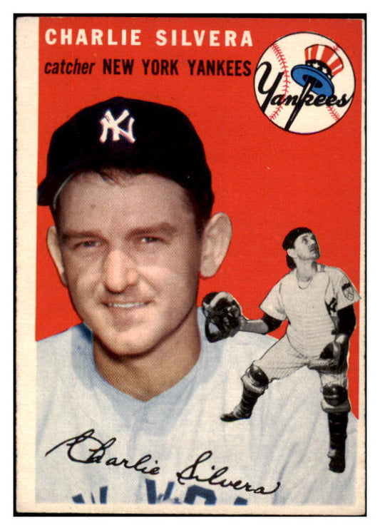 1954 Topps Baseball #096 Charlie Silvera Yankees VG-EX 530647