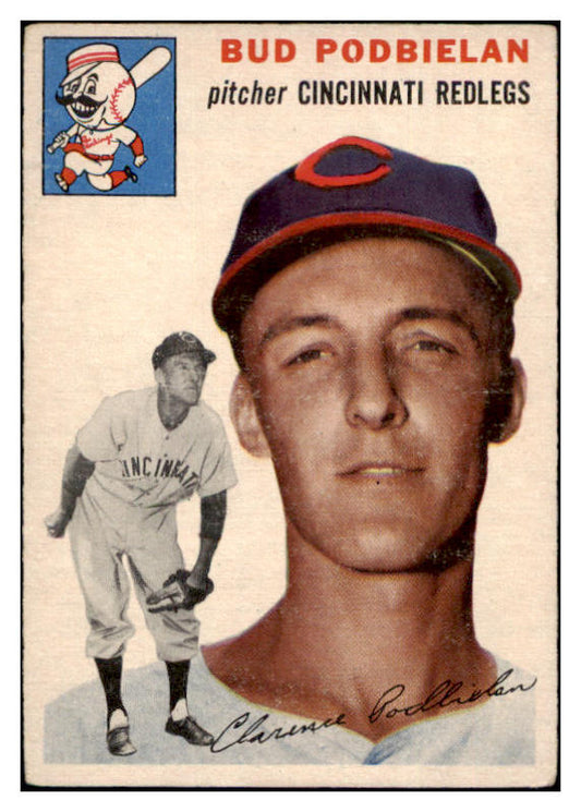 1954 Topps Baseball #069 Bud Podbielan Reds VG-EX 530665