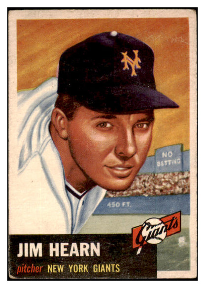 1953 Topps Baseball #038 Jim Hearn Giants GD-VG 530761