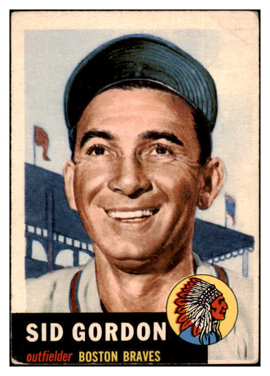 1953 Topps Baseball #117 Sid Gordon Braves VG 530764