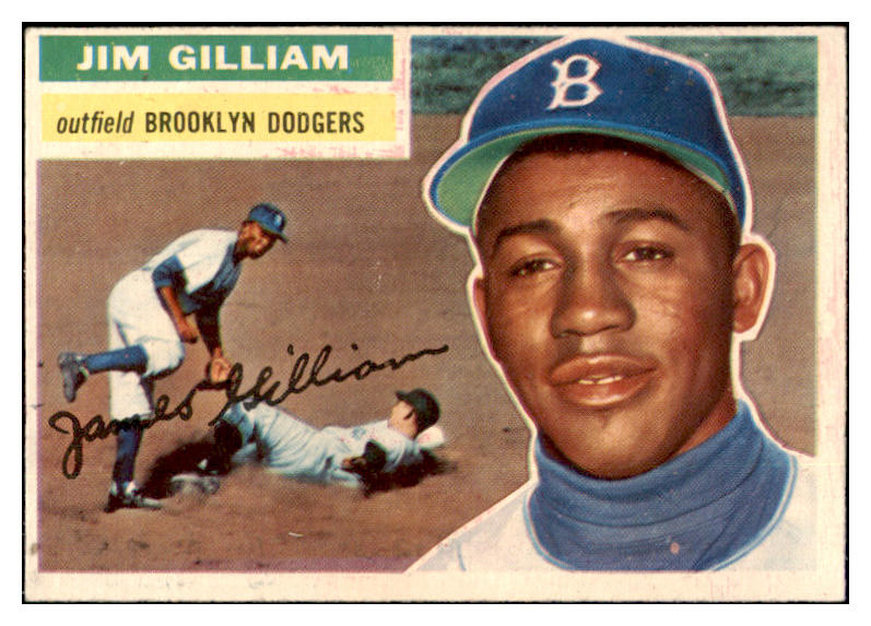 1956 Topps Baseball #280 Jim Gilliam Dodgers EX 530777