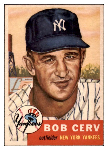1953 Topps Baseball #210 Bob Cerv Yankees VG-EX 530800